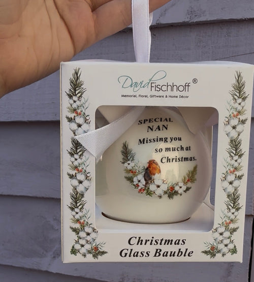 Christmas Glass bauble